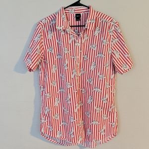 Dumbo circus tent button down